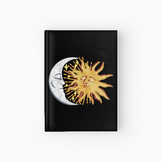 Sun and Moon Hardcover Journal