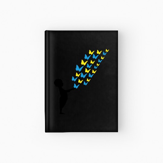 peace for europe ukraine war solidarity butterfly Hardcover Journal