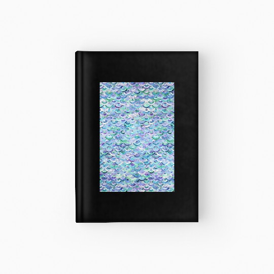 Marble Mosaic in Sapphire and Emerald Hardcover Journal