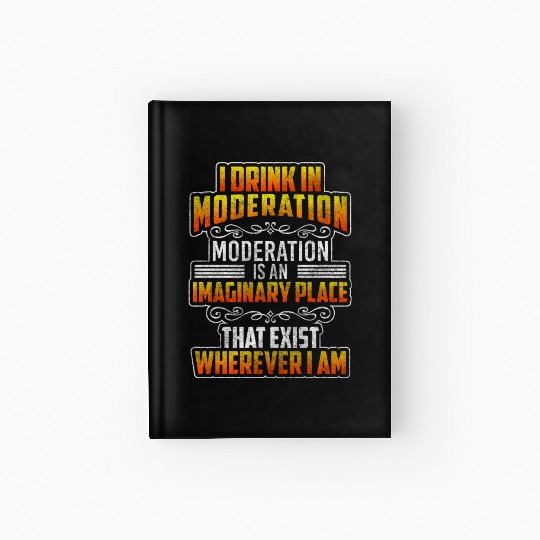 Alcohol Partying Vodka Disco Hardcover Journal