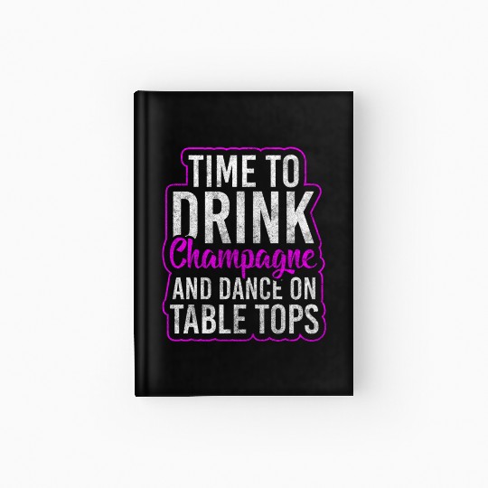 Alcohol Partying Vodka Hardcover Journal