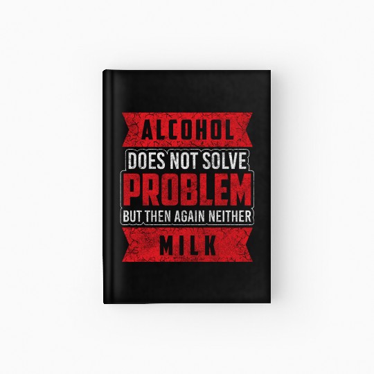 Alcohol Drunk Vodka Bachelor Hardcover Journal