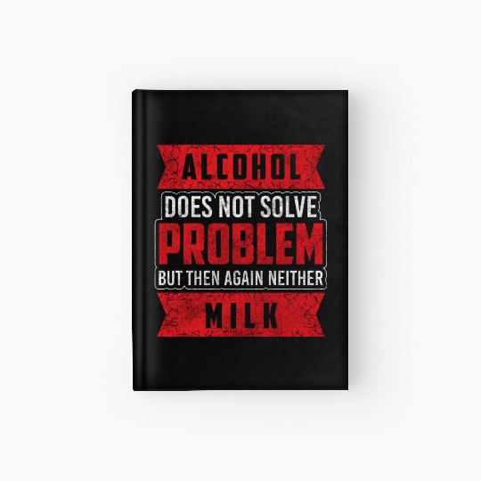 Alcohol Drunk Vodka Bachelor Hardcover Journal