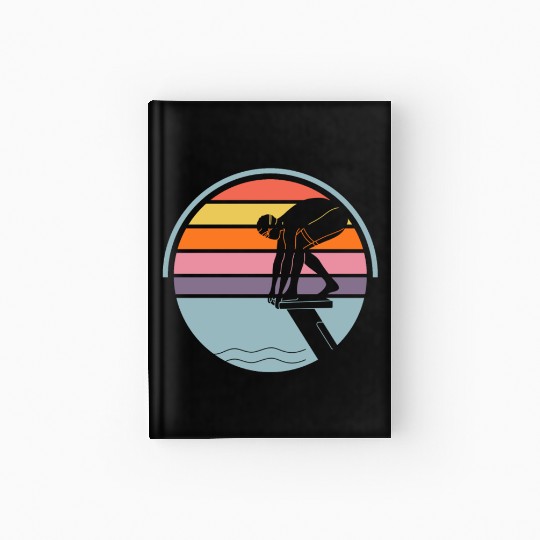 Swimming Sports Swimming Pool Swimmer Swim Lovers Hardcover Journal