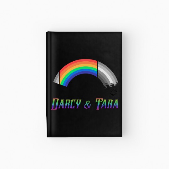 Heartstopper Rainbow Darcy and Tara LBGTQIA+ Hardcover Journal