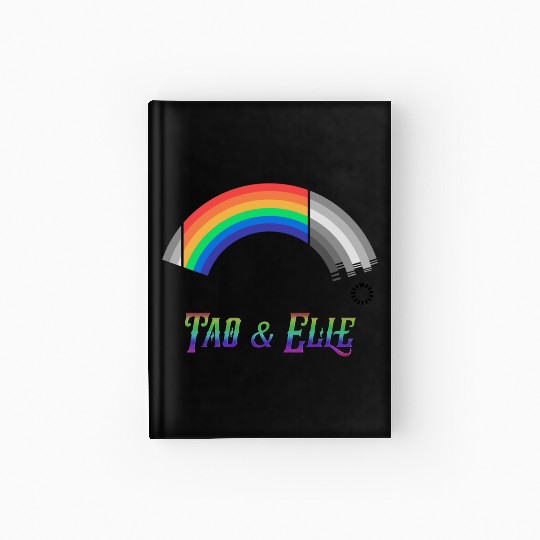 Heartstopper Rainbow LBGTQIA+ Tao and Elle Hardcover Journal