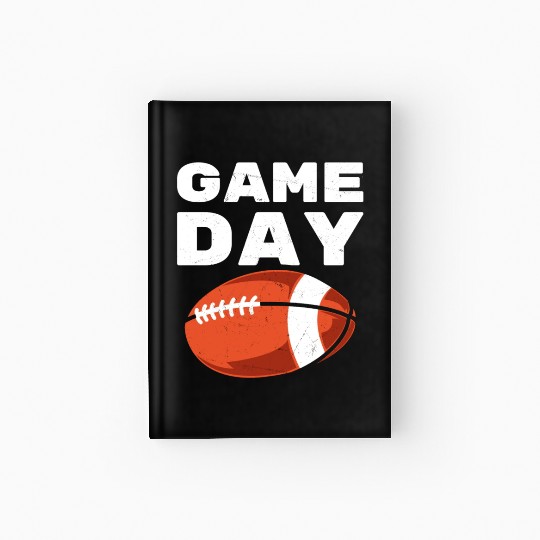 Vintage American Football Game Day Hardcover Journal