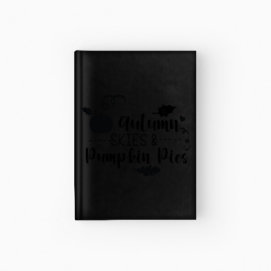 Autumn Skies And Pumpkin Pies Hardcover Journal