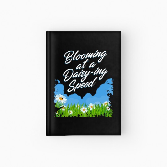 Daisy Garden Gardening Gardener Hardcover Journal