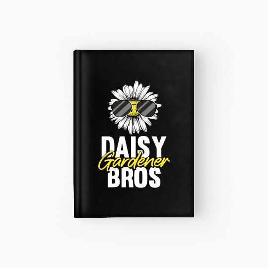 Daisy Garden Gardening Gardener Hardcover Journal