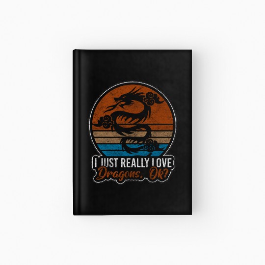 Dragon Ice Chinese Dragon Hardcover Journal