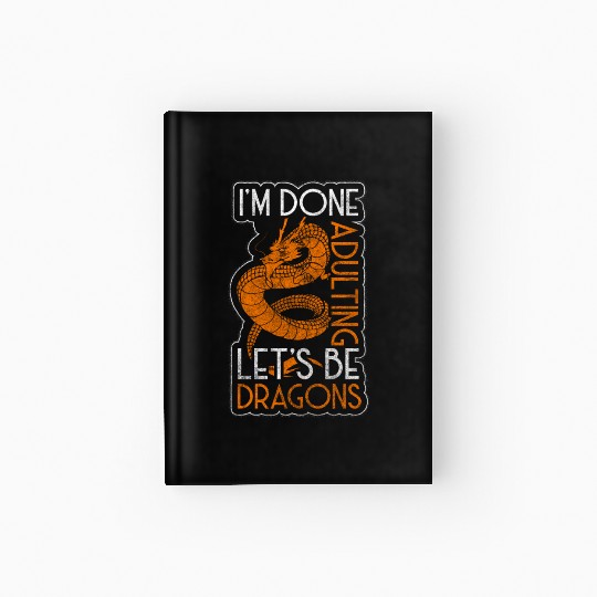 Dragon Black Chinese Dragon Hardcover Journal