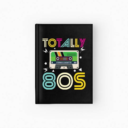 Totally 80s Retro Music Cassette Tape Hardcover Journal