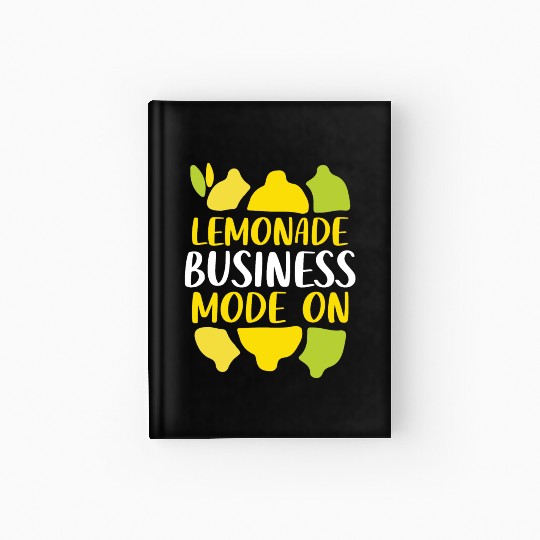 Lemonade Business Mode On Summer Fruit Lemon Hardcover Journal