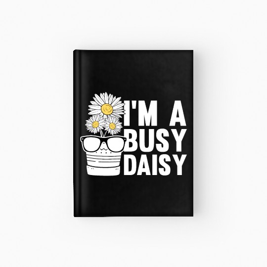 Daisy Garden Gardening Gardener Hardcover Journal