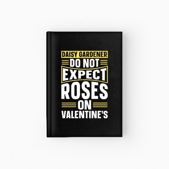 Daisy Garden Gardening Gardener Hardcover Journal