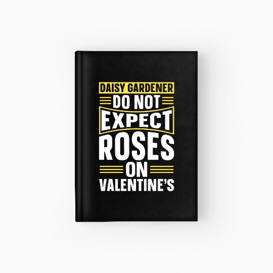Daisy Garden Gardening Gardener Hardcover Journal