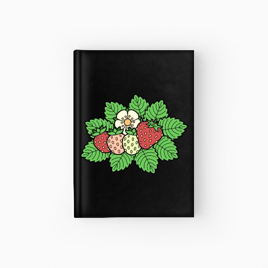 Strawberry Icon Hardcover Journal