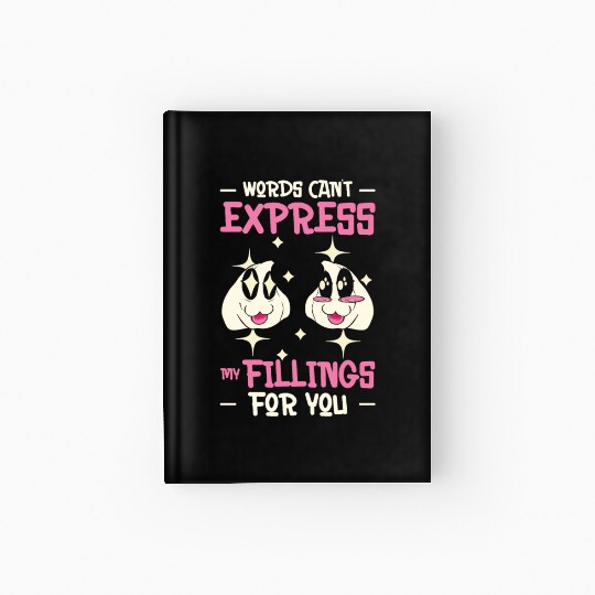 Dim Sums Filling Asian Food Chinese Food Fan Hardcover Journal