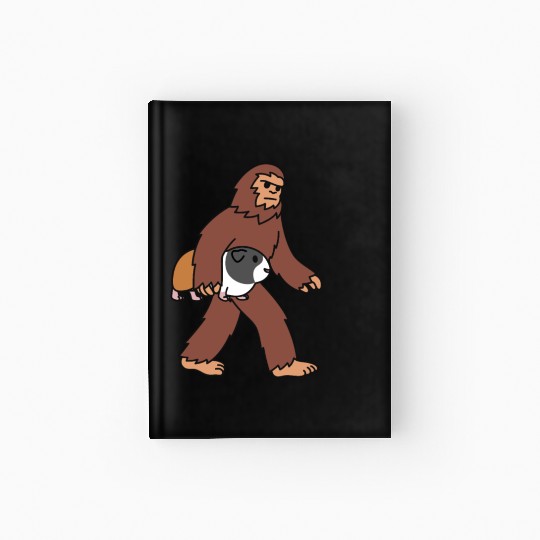 Bigfoot Sasquatch Walking Guinea Pig Hardcover Journal