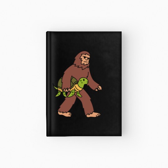 Bigfoot Sasquatch Walking Turtle Hardcover Journal