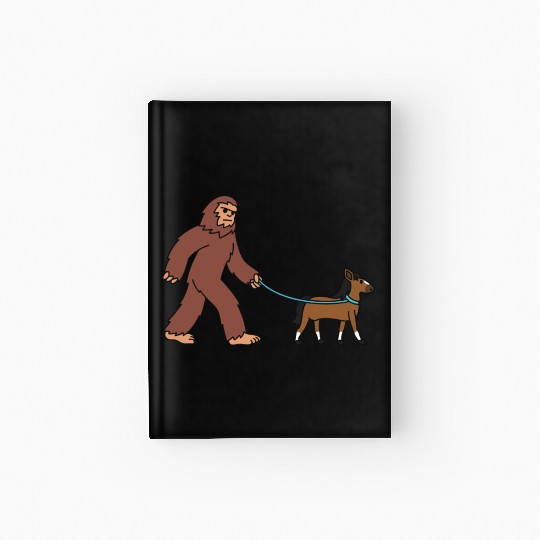 Bigfoot Sasquatch Walking Horse Hardcover Journal