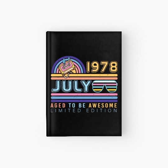 Brilliant Gift For July 1978 Hardcover Journal