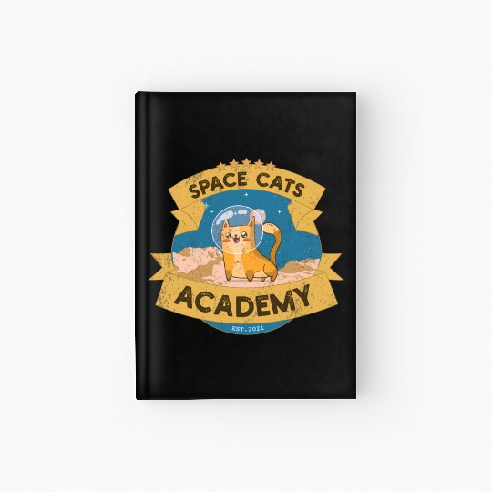 Space Cats Academy Hardcover Journal