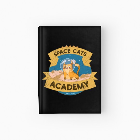 Space Cats Academy Hardcover Journal