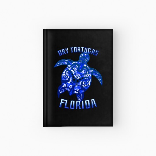 Dry Tortugas Florida Keys Vacation Tribal Turtle Hardcover Journal