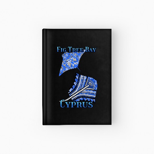 Fig Tree Bay Vacation Tribal Stingrays Hardcover Journal