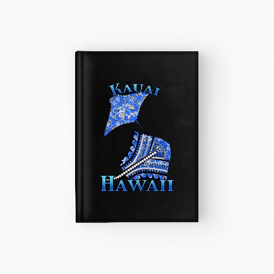 Kauai Vacation Tribal Stingrays Hardcover Journal
