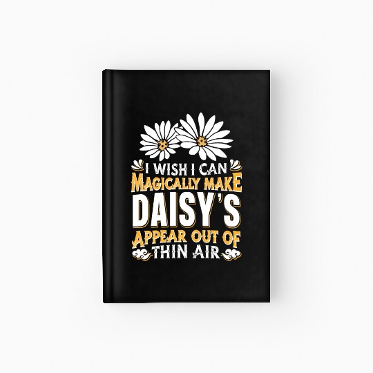 Daisy Garden Gardening Gardener Hardcover Journal