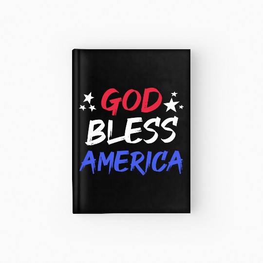 Patriotic USA God Bless America Hardcover Journal