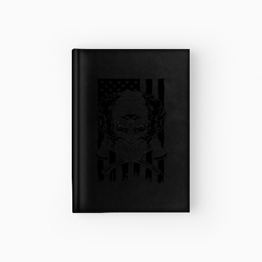 Humorous Flag-Waving Banner Chauvinism Fascism Hardcover Journal
