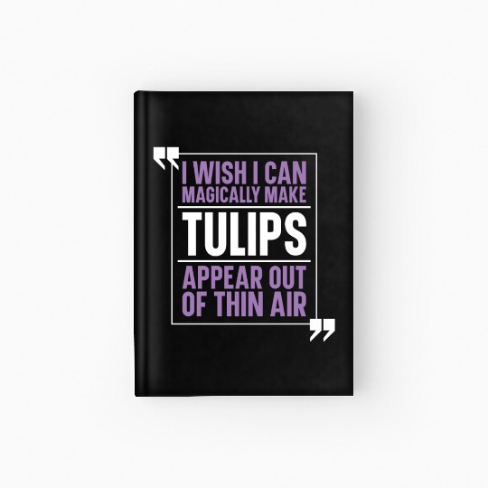 Tulip Garden Gardening Hardcover Journal