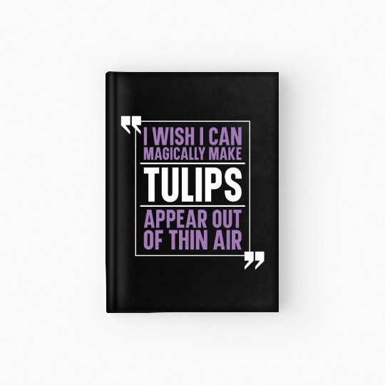 Tulip Garden Gardening Hardcover Journal