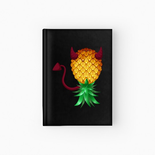Swinger Upside Down Bad Pineapple Devil Horn Hardcover Journal