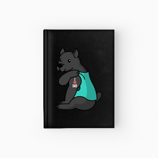 I Love Dad Cane Corso Hardcover Journal