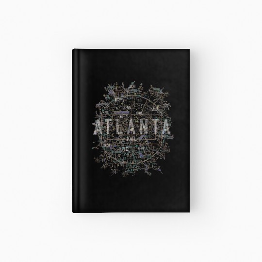 Atlanta Pilot Aviation Air Traffic Control Airspac Hardcover Journal