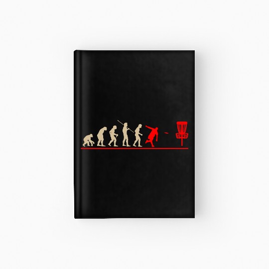 Disc Golf Evolution Frolf Frisbee Gift Discgolf Hardcover Journal