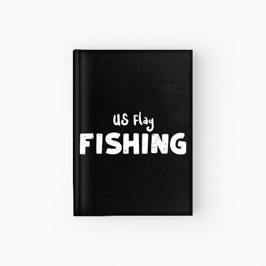 US Flag Fishing - Fishing Hardcover Journal