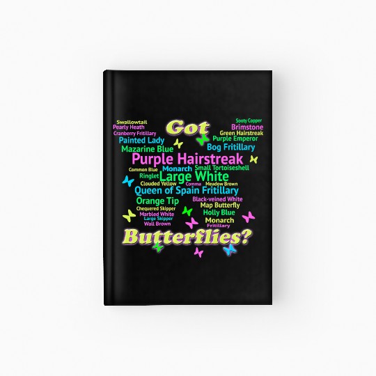 Garden Butterflies Premium Hardcover Journal