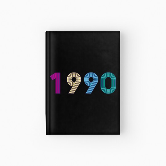 Year 1990 - 90s Colors Hardcover Journal