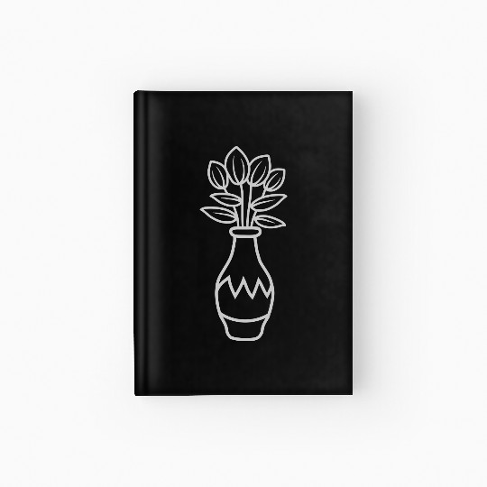 Design beautiful tulips flower Hardcover Journal