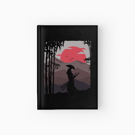 Artistic Samurai Sunset Bushido Nature Japanese Hardcover Journal