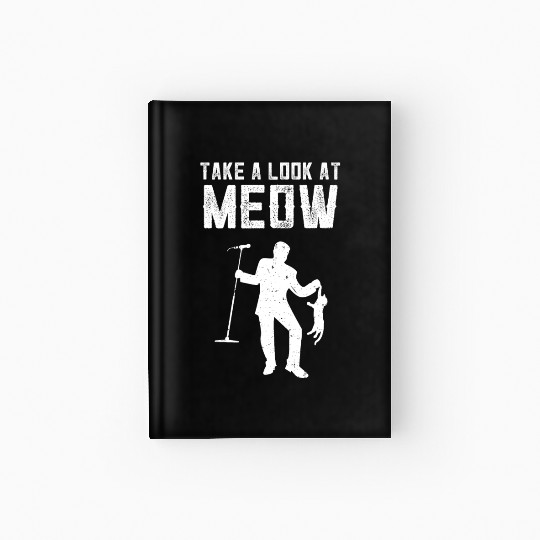 Funny Music Song Kitties Tomcat Cats Hardcover Journal