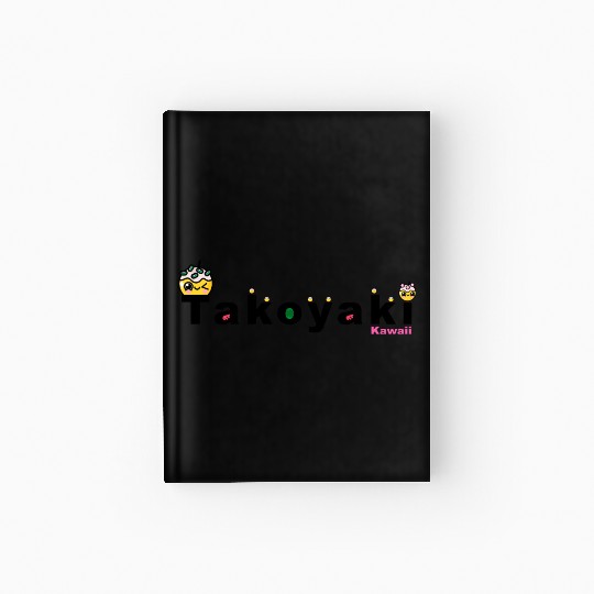 Kawaii Takoyaki Cute Japanese Food Vintage Design Hardcover Journal
