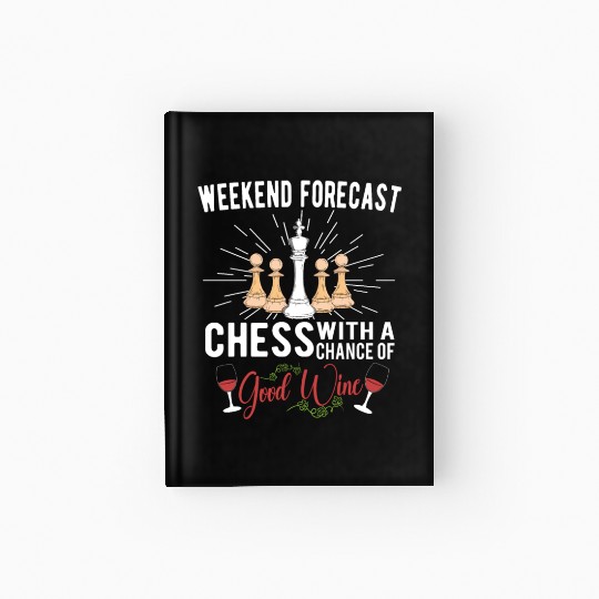 CHESS PLAYER CHESSBOARD CHESS GAME BOARD GAME GIFT Hardcover Journal