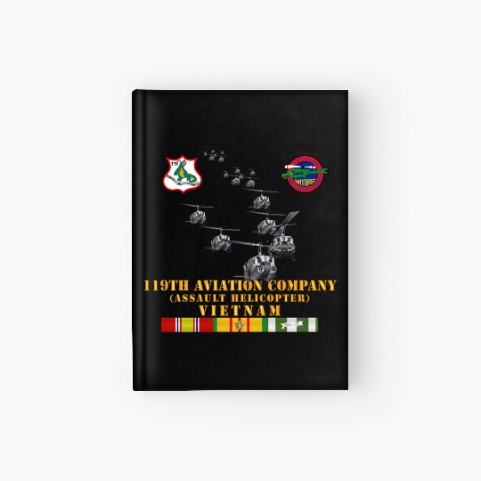 Army 119th Aviation Company Assault Helicopter w S Hardcover Journal